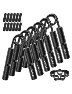 Juego de Fortalecedores de Agarre FAURIMMER 6 Piezas 22.68-136.08 kg