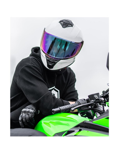 Casco de Motocicleta Auboa AU-T801 Blanco Grande