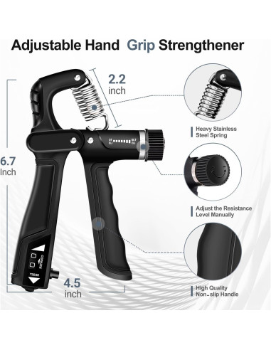 Kits de Entrenador de Fuerza de Agarre TADAKAZU 5 Piezas