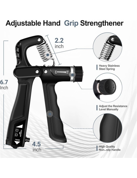 Kits de Entrenador de Fuerza de Agarre TADAKAZU 5 Piezas