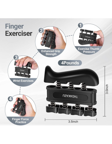 Kits de Entrenador de Fuerza de Agarre TADAKAZU 5 Piezas