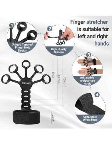 Kits de Entrenador de Fuerza de Agarre TADAKAZU 5 Piezas