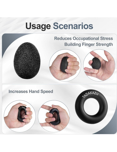 Kits de Entrenador de Fuerza de Agarre TADAKAZU 5 Piezas