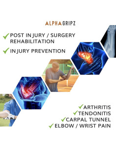 Kit de Recuperación Alpha Gripz PT - Fortalecimiento Antebrazo 2