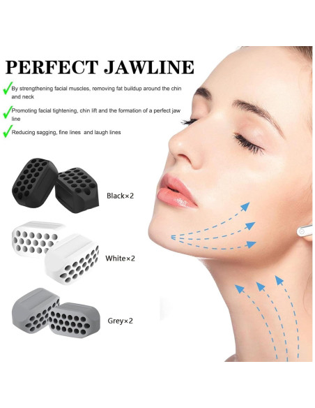 Ejercitador de Mandíbula Jowxsx - Silicona BPA, Resistencia
