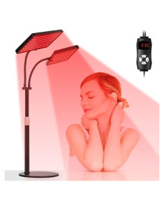 Lámpara de Terapia de Luz Roja SAVILER Doble Cabeza 660nm 850nm