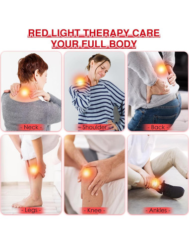 Lámpara de Terapia de Luz Roja SAVILER Doble Cabeza 660nm 850nm