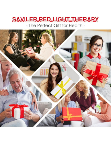 Lámpara de Terapia de Luz Roja SAVILER Doble Cabeza 660nm 850nm