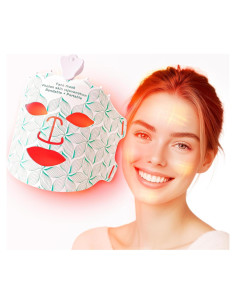 Máscara Facial LED Terapia de Luz Duevie 7 Modos Antienvejecimiento