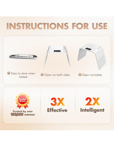 Máscara Facial LED Terapia de Luz Roja y Azul 7 Colores