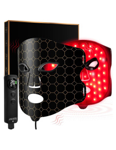 Máscara Facial LED Kivigor M08 con Masaje Vibrante y 4 Modos