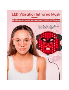 Máscara Facial LED Kivigor M08 con Masaje Vibrante y 4 Modos 2