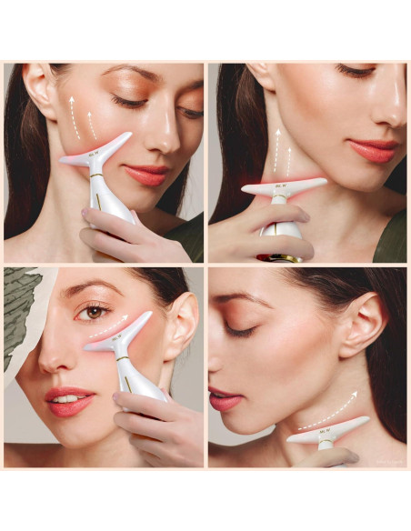Masajeador Facial Ms.W Luz Roja y Vibración para Piel