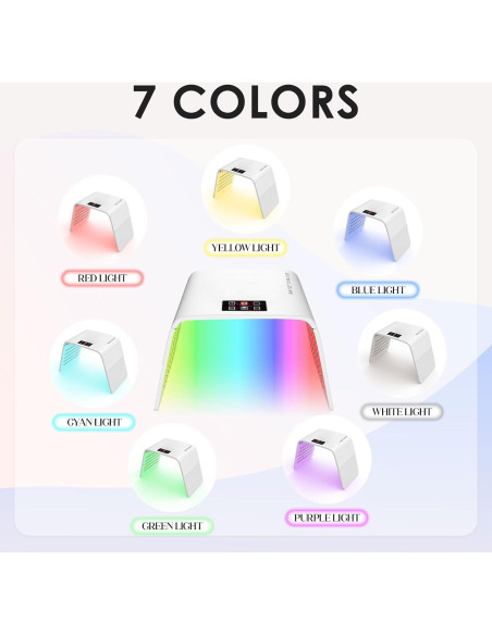 Máscara Facial de Terapia LED 7 Colores Weyais - Cuidado de Piel