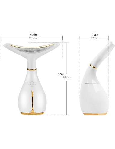 Masajeador Facial Ms.W Luz Roja y Vibración para Piel