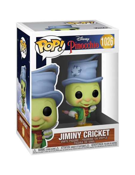 Figura de Vinilo Pop! Grillo Jiminy Funko 9,53 cm Disney
