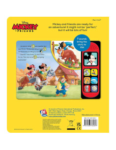 Disney Mickey & Friends - The Perfect Day 7-Button Interactive Sound Book - Mickey Mouse, Minnie Mouse, and More! - PI Kids 2