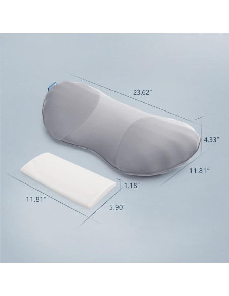 Almohada Lumbar Ajustable RESTCLOUD Espuma Viscoelástica 60 cm