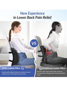 Almohada Lumbar Ajustable ZIKEE con Espuma Viscoelástica 2