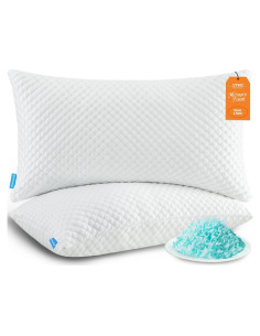 Cojines de Espuma de Memoria UYWO Queen Refrigerantes x2