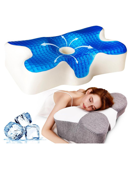 Almohada Cervical EUCIOR Gel Refrigerante 60x40x17.8 cm Almohada Cervical EUCIOR Gel Refrigerante 60x40x17.8 cm