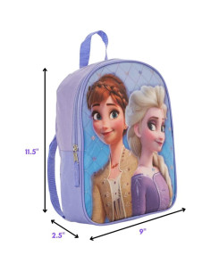 Mochila Mini Disney Frozen 2 Elsa y Anna 22,86 cm Morado 2