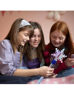 Varita Mágica Iluminada Copo de Nieve Fleeting Azul 36.8 cm 2