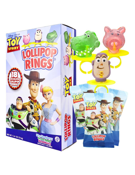 Anillos Lollipop Toy Story Imaginings 3 Paquete de 18