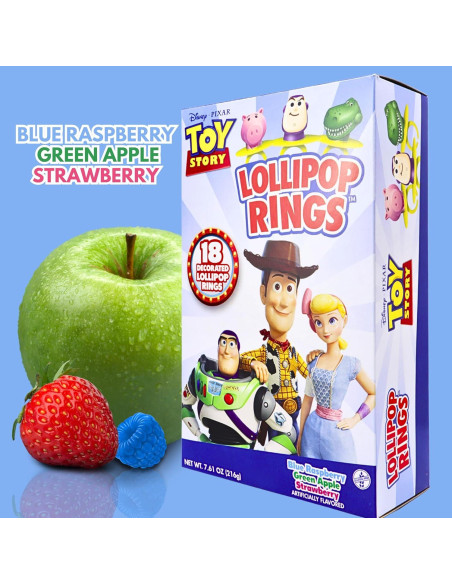 Anillos Lollipop Toy Story Imaginings 3 Paquete de 18