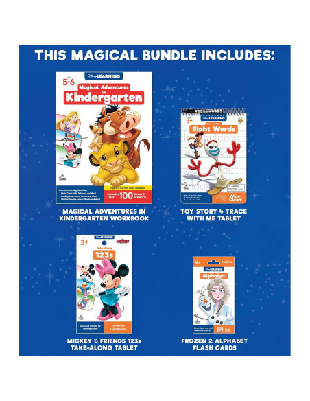 Kit de Aprendizaje Mágico Disney Learning 4 Productos 3+
