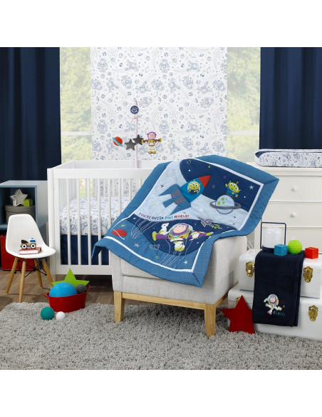 Juego de Ropa de Cuna 3 Piezas Disney Toy Story Azul Juego de Ropa de Cuna 3 Piezas Disney Toy Story Azul