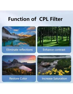 Filtro CPL 52mm FOTN para iPhone, Samsung y Xiaomi 2