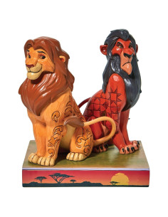 Figura Simba y Scar Jim Shore Tradiciones Disney 16,5 cm