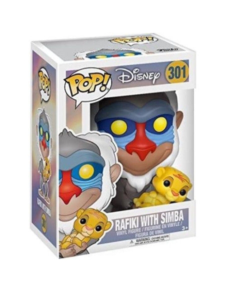 Figura Funko Pop Rafiki con Simba El Rey León 9,53 cm