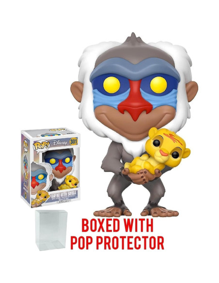 Figura Funko Pop Rafiki con Simba El Rey León 9,53 cm
