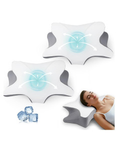 Pack 2 Almohadas Cervicales Prodico Espuma Viscoelástica