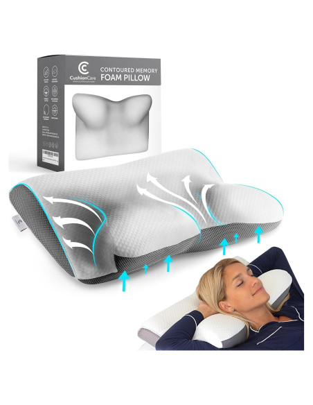 Almohada Cervical Ergonómica CushionCare Espuma Viscoelástica