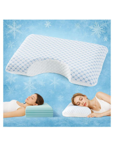 Almohada Ajustable USlixury para Dormir de Lado 60x36 cm