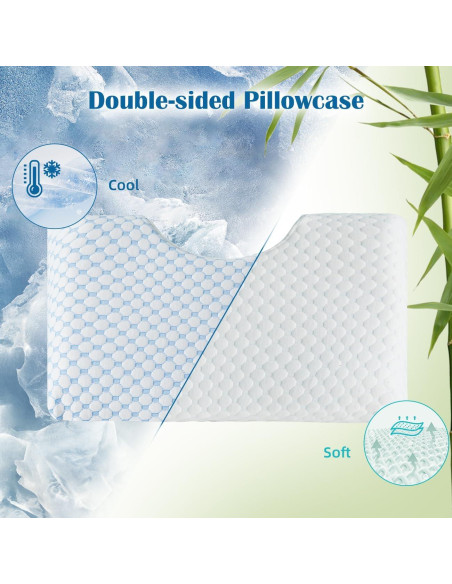 Almohada Ajustable USlixury para Dormir de Lado 60x36 cm