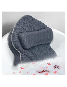 Almohada de Baño Poemland Grande Ergonomica Gris 48x38 cm