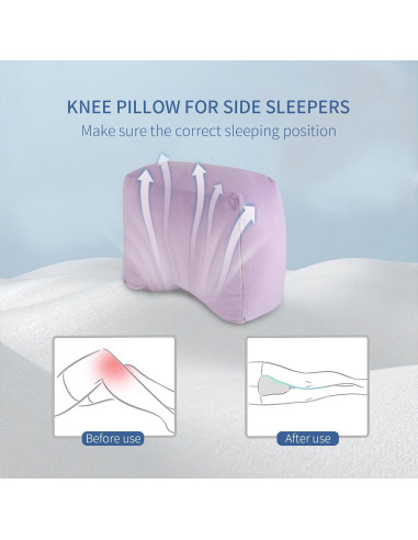 Almohada para Rodillas Okmaba - Soporte Ergonómico Púrpura