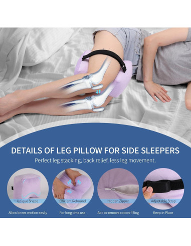 Almohada para Rodillas Okmaba - Soporte Ergonómico Púrpura