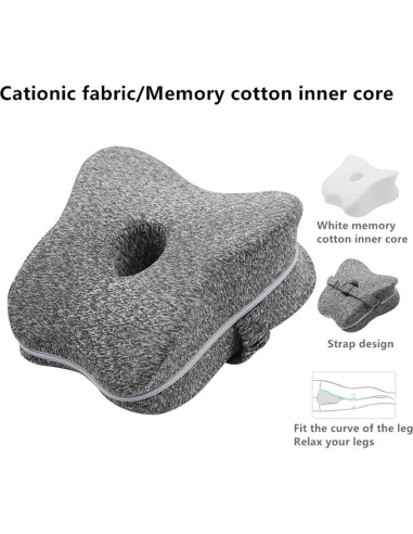 Cojín de Soporte para Rodillas Cozy BoSpin Gris