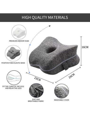 Cojín de Soporte para Rodillas Cozy BoSpin Gris