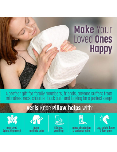 Almohada para Rodillas Aeris LP001 - Espuma Viscoelástica