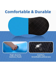 Almohada Lumbar FOUSUPDT Espuma Viscoelástica 46x25 cm 2