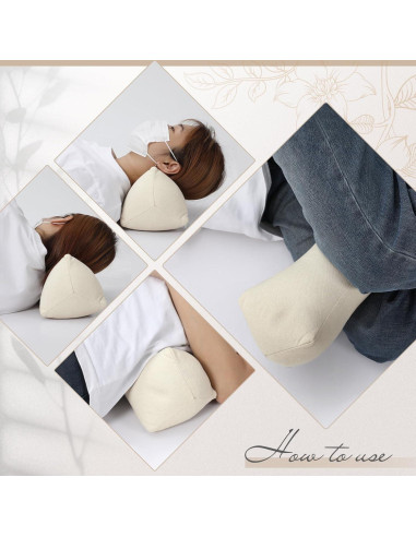 2 Almohadas de Cuello Trigo Sarraceno DoubleFill 38x15 cm