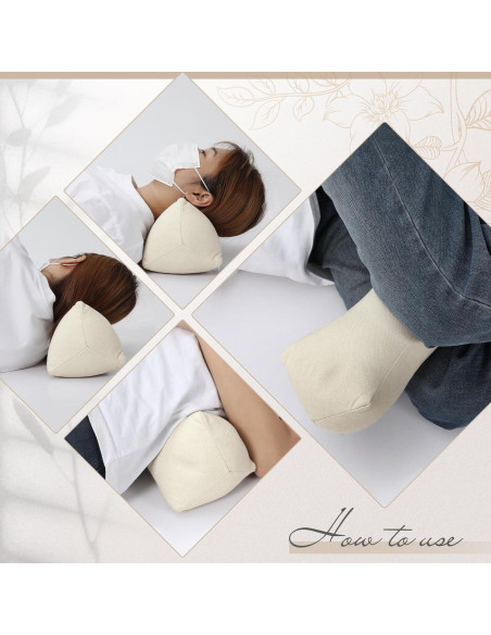 2 Almohadas de Cuello Trigo Sarraceno DoubleFill 38x15 cm