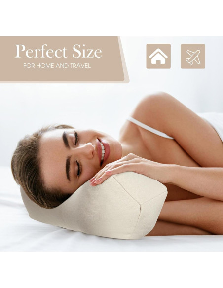 2 Almohadas de Cuello Trigo Sarraceno DoubleFill 38x15 cm