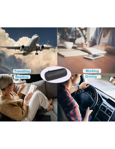 Almohada Lumbar Patty Both Ajustable Espuma Viscoelástica Negra